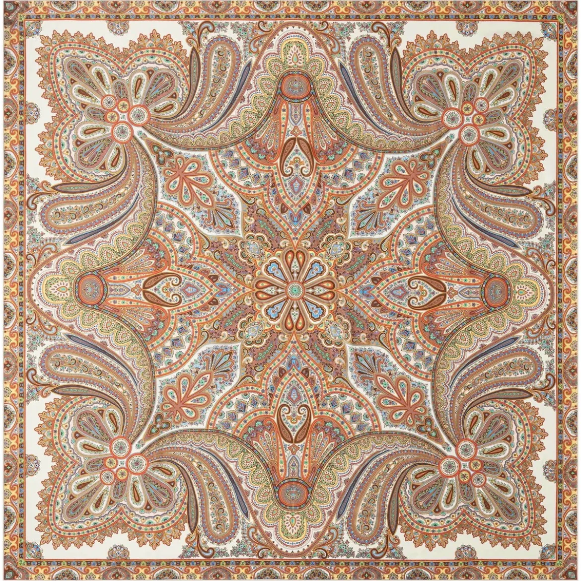 Aesthetic Paisley 140x140 - panna multi (beige)