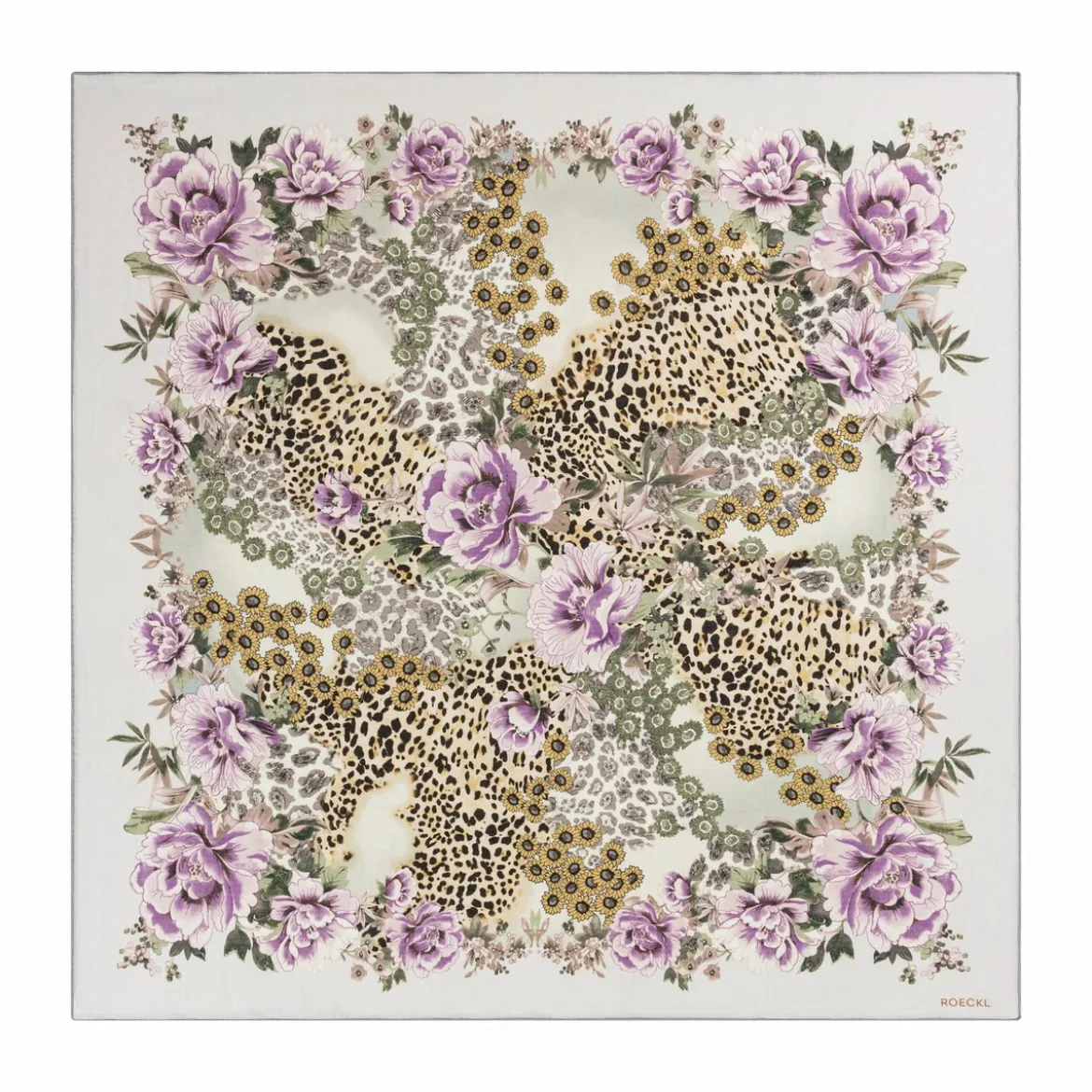Blooming Wilderness 100x100 - multi cashmere (beige)
