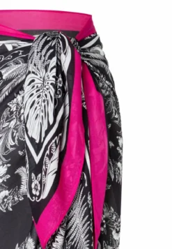 Botanical Garden 100x160 - black/pink (schwarz)
