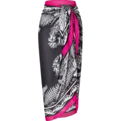 Botanical Garden 100x160 - black/pink (schwarz)