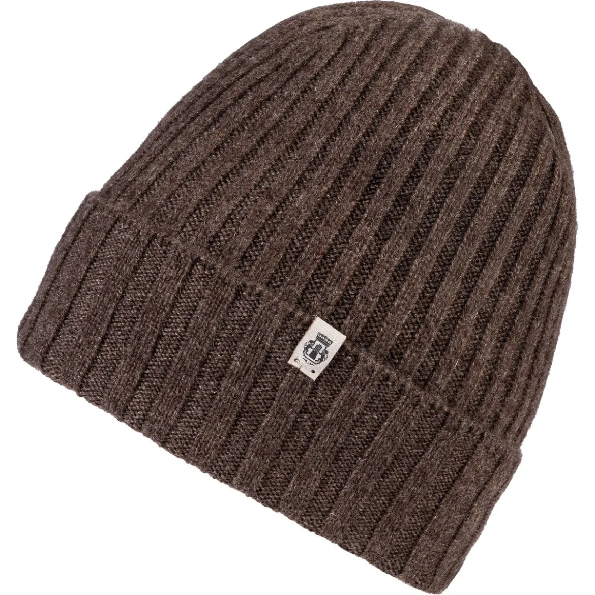 Business Cashmere Muetze mit Umschlag - coffee (braun)