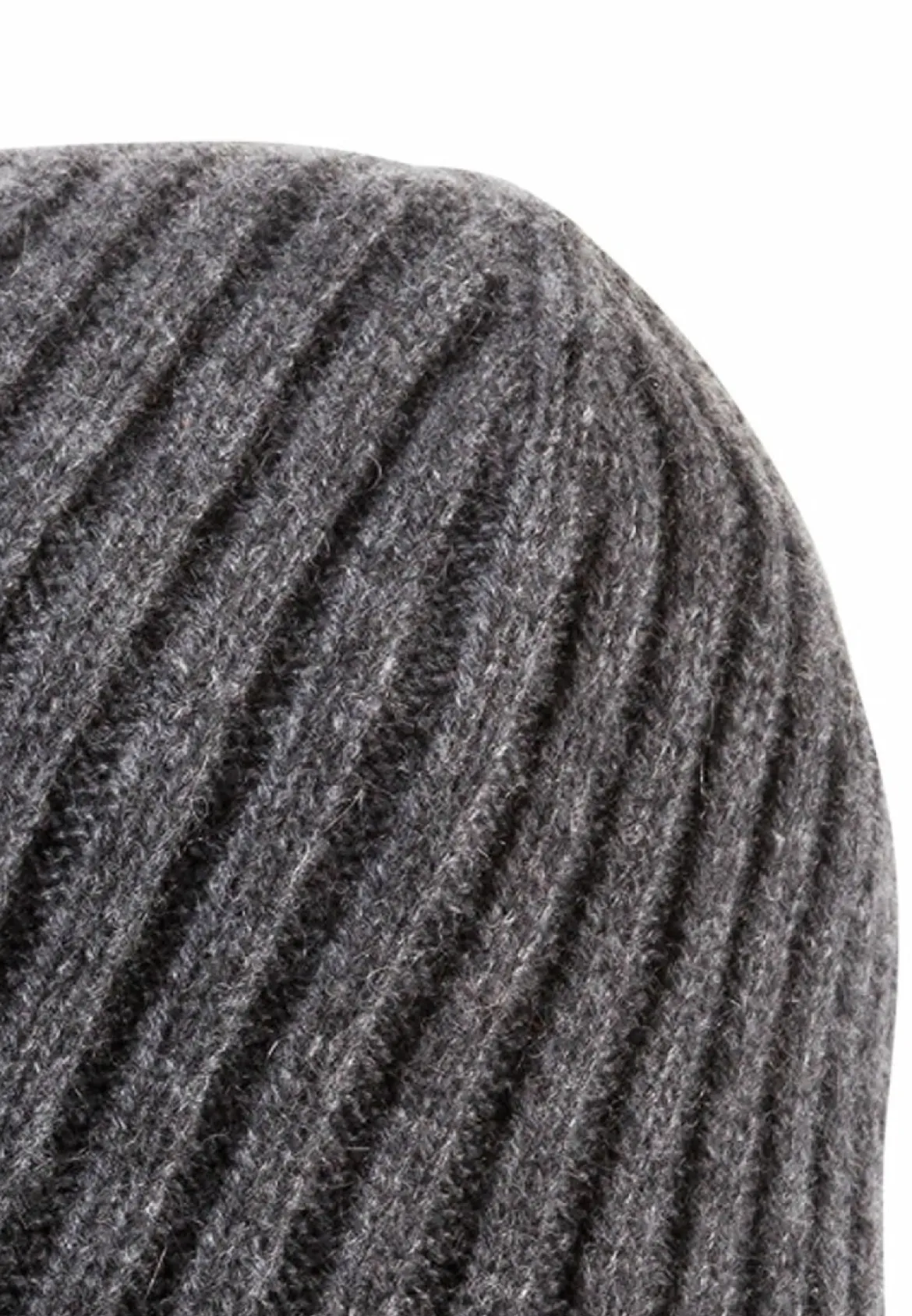 Business Cashmere Muetze mit Umschlag - flanell (grau)