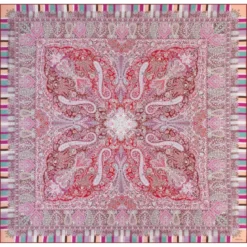 Butterfly Paisley 140x140 - multi red (rot)