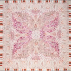Butterfly Paisley 140x140 - rose/beige (rosa)