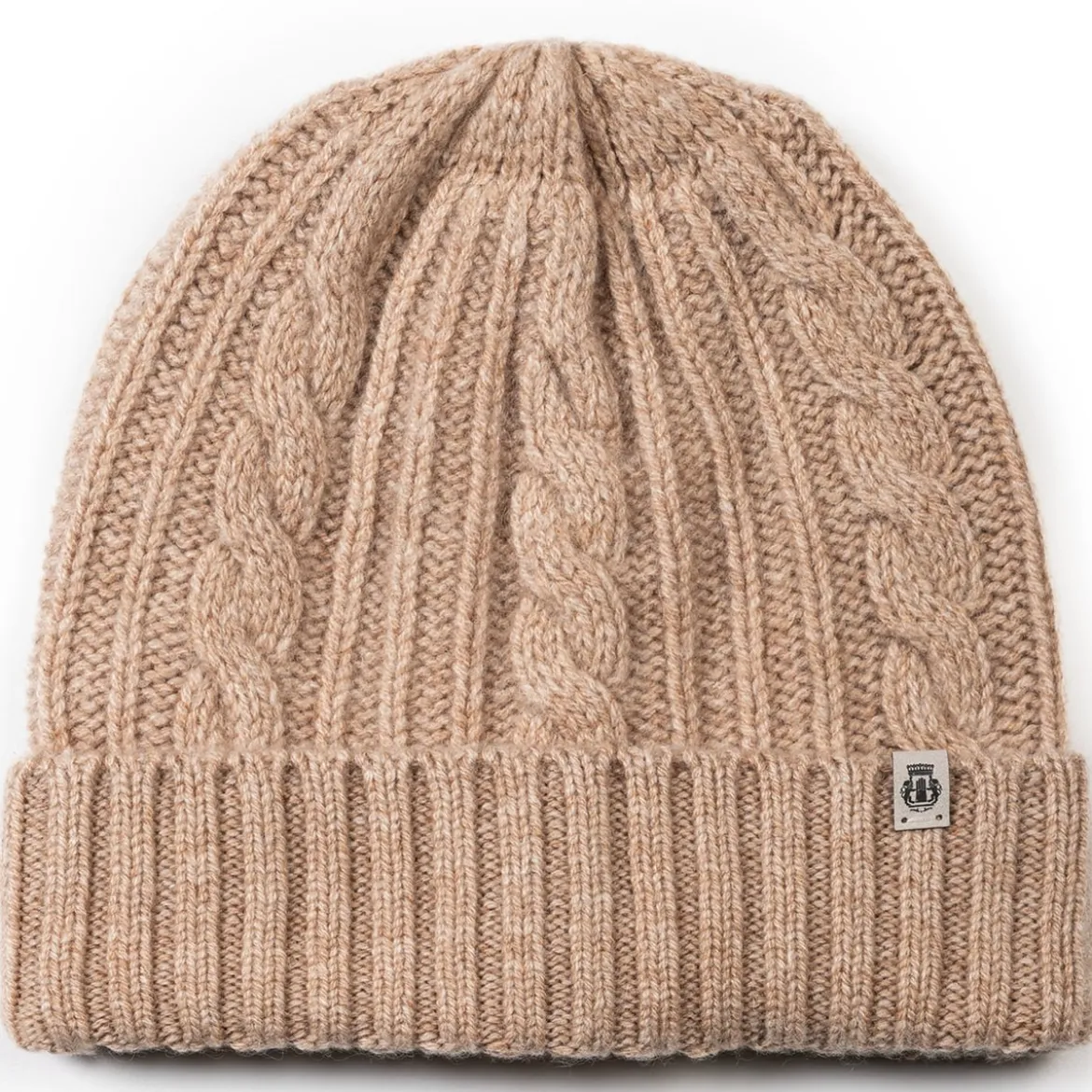 Cabled Charm Mütze - cashmere (beige)