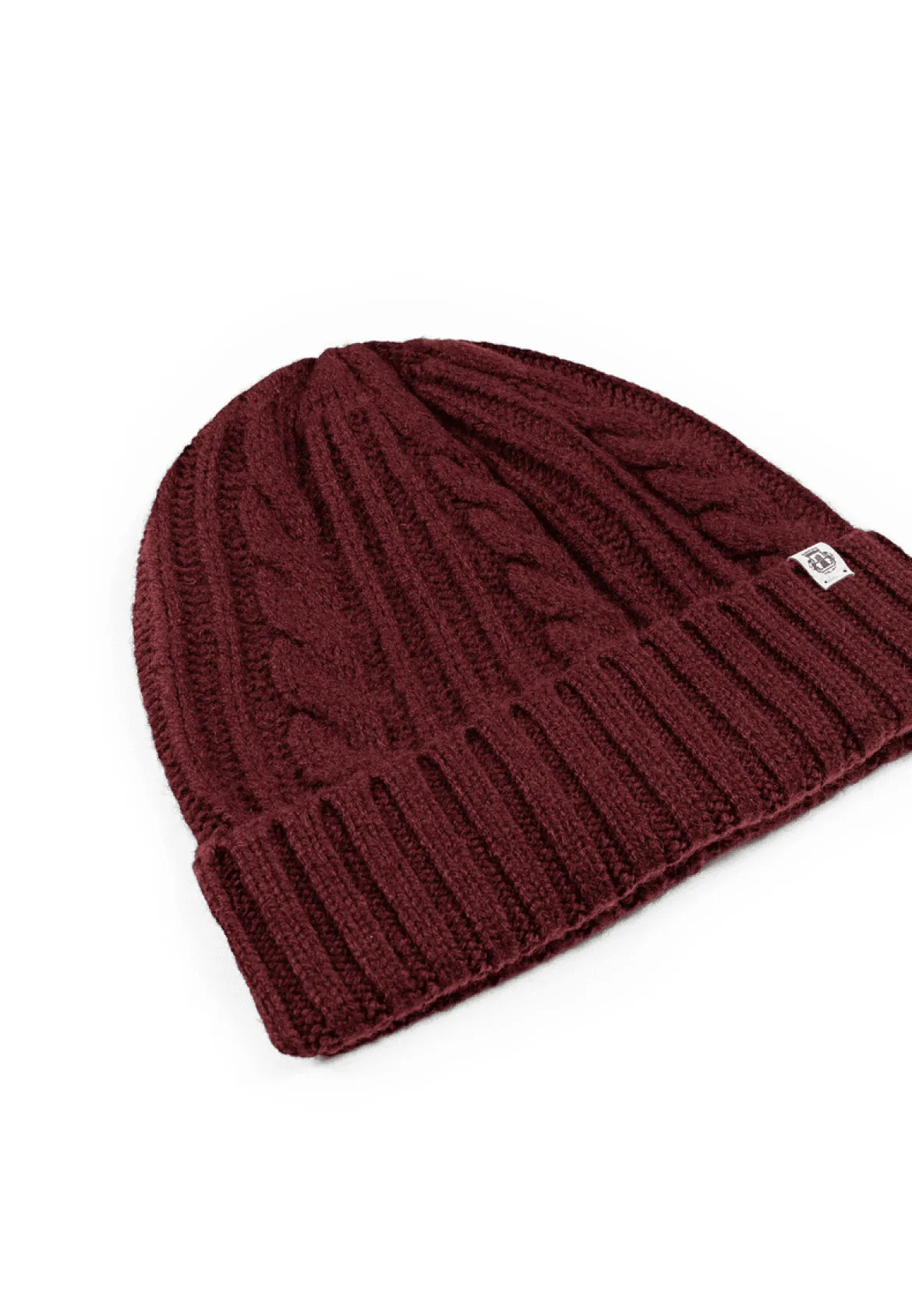Cabled Charm Mütze - mulberry (rot)