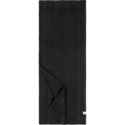 Cabled Charm Schal 30x180 - black (schwarz)