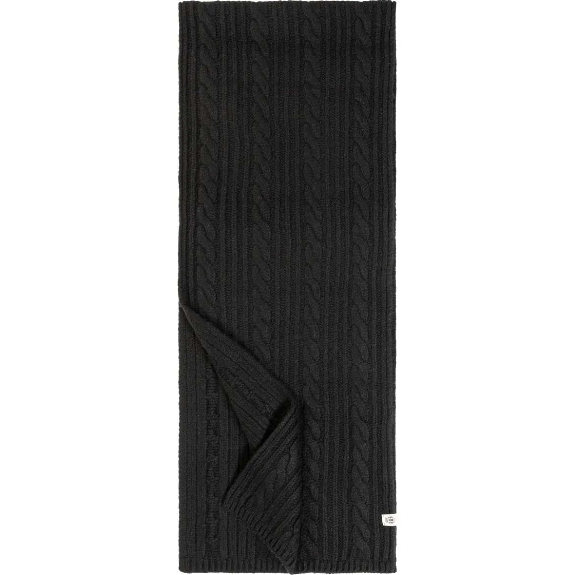 Cabled Charm Schal 30x180 - black (schwarz)