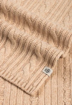 Cabled Charm Schal 30x180 - cashmere (beige)