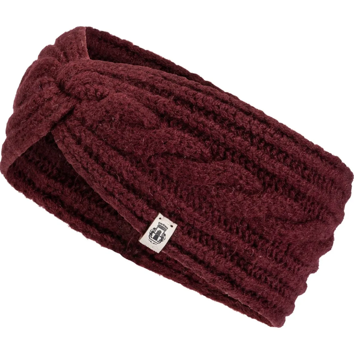 Cabled Charm Strirnband - mulberry (rot)