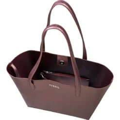 Carol Shopper metallic large - wine (rot)