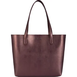 Carol Shopper metallic large - wine (rot)