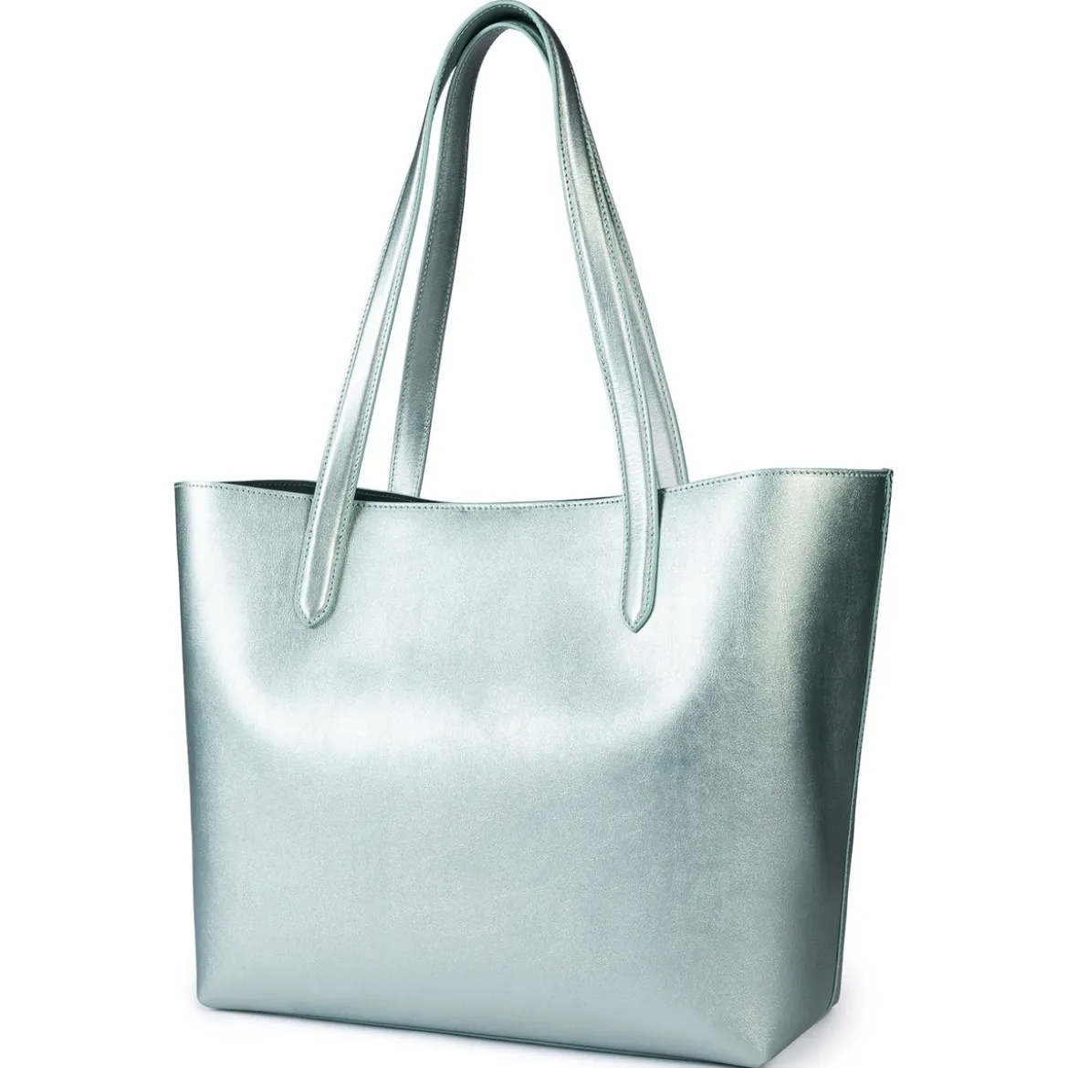 Carol Shopper metallic large - mint (grün)