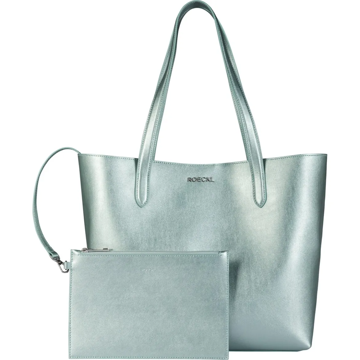 Carol Shopper metallic large - mint (grün)