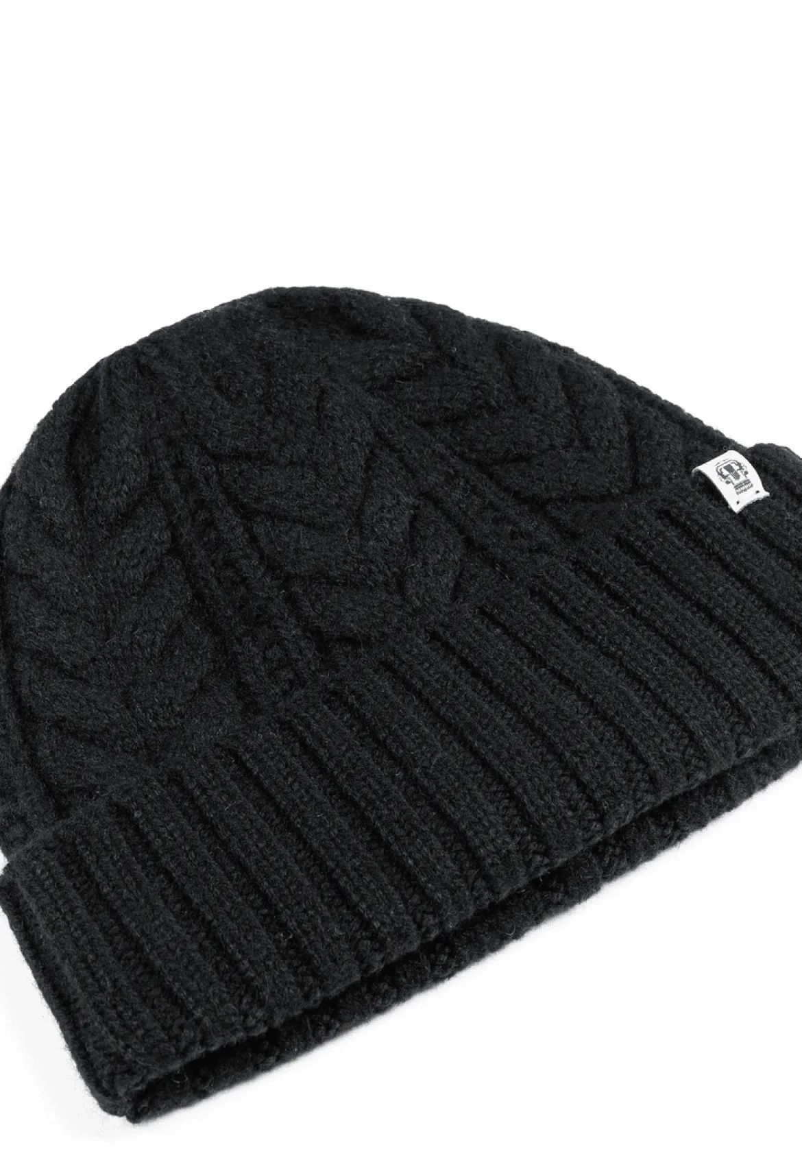 Cashmere Twist Mütze - black (schwarz)
