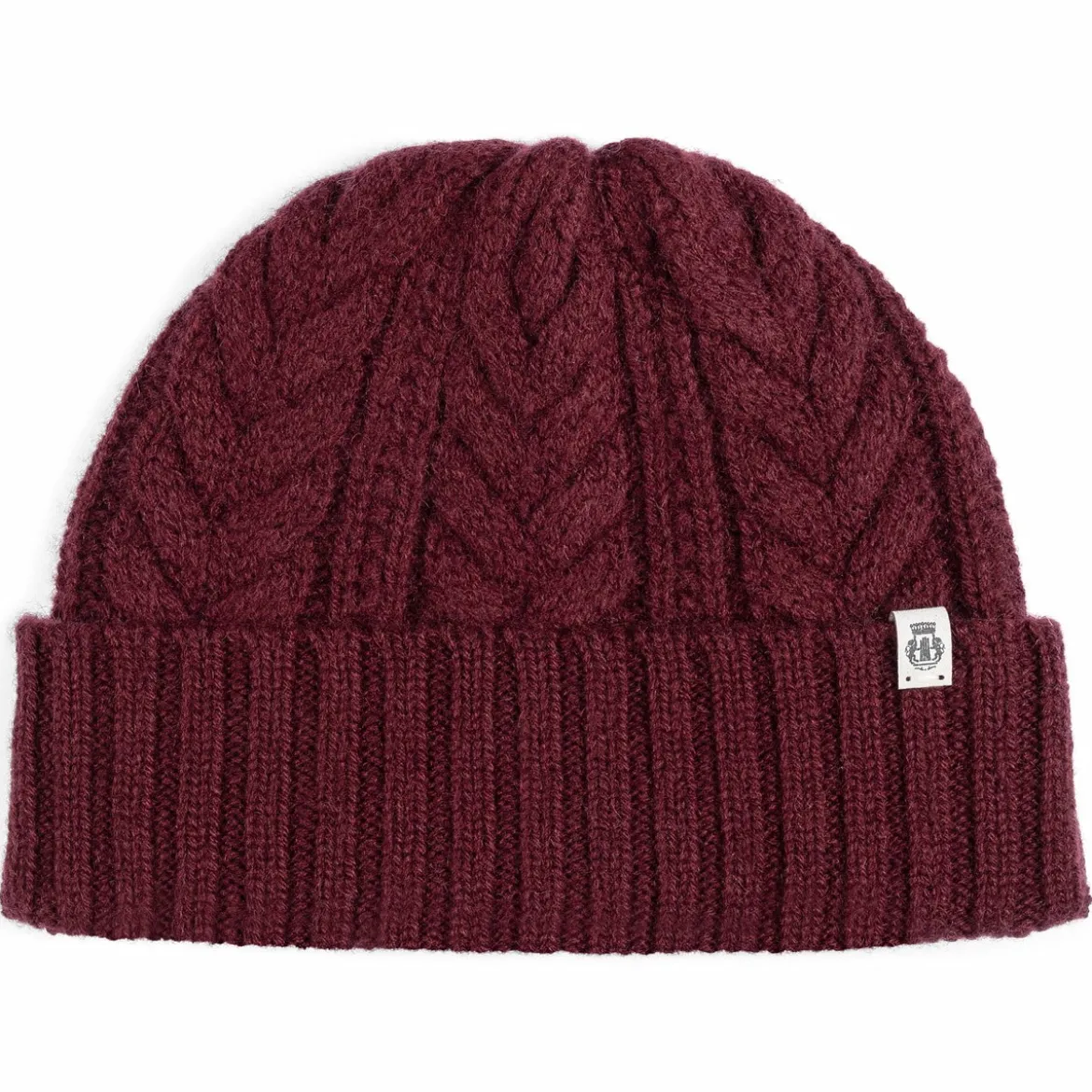 Cashmere Twist Mütze - mulberry (rot)