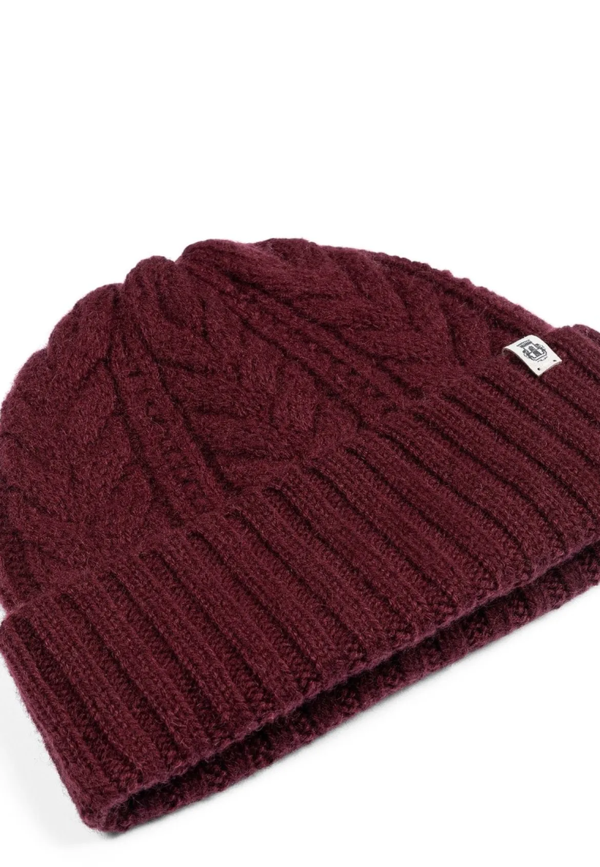 Cashmere Twist Mütze - mulberry (rot)