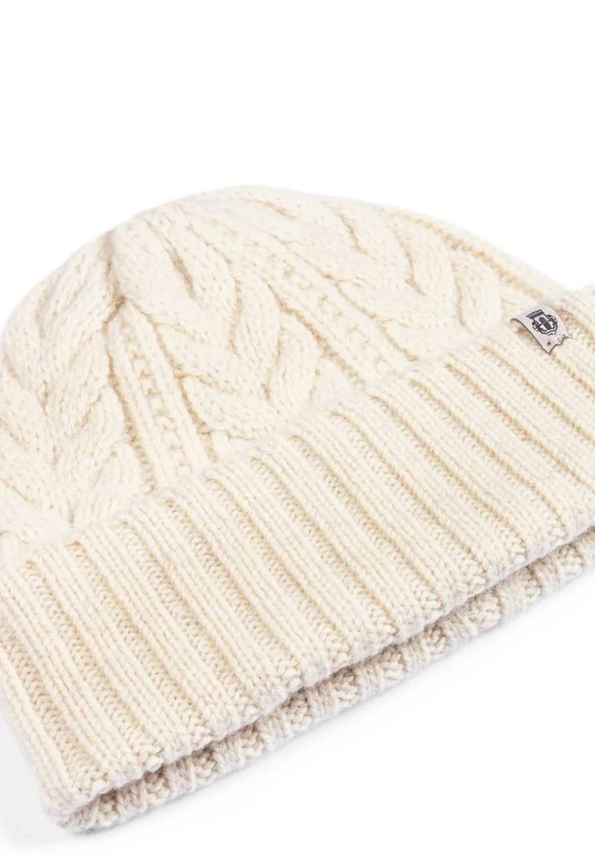Cashmere Twist Mütze - woolwhite (weiss)