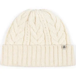 Cashmere Twist Mütze - woolwhite (weiss)