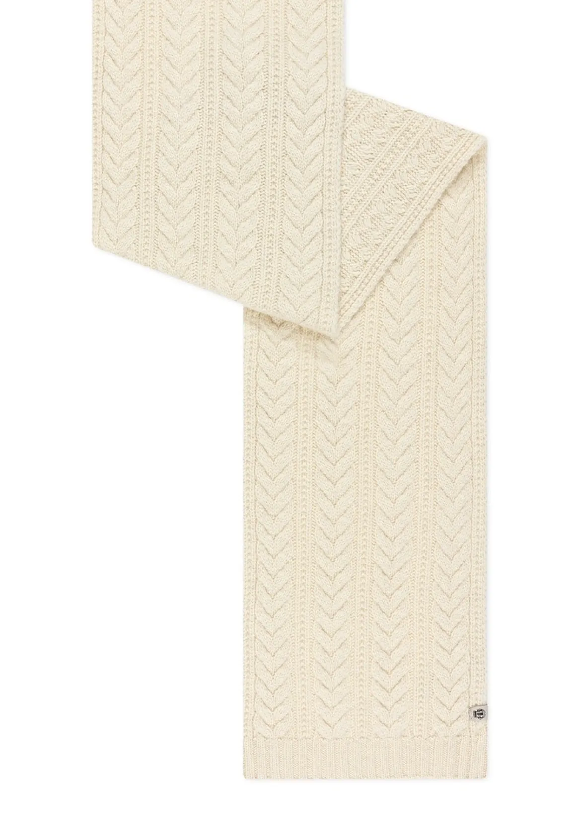 Cashmere Twist Schal 30x180 - woolwhite (weiss)