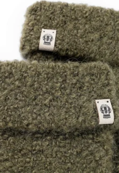 Classic Bouclé Fäustlinge - moss (grün)