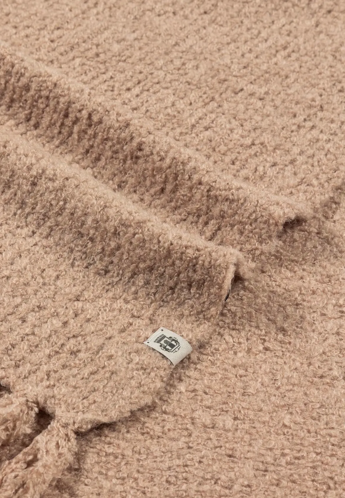 Classic Bouclé Schal 35x180 - camel (beige)