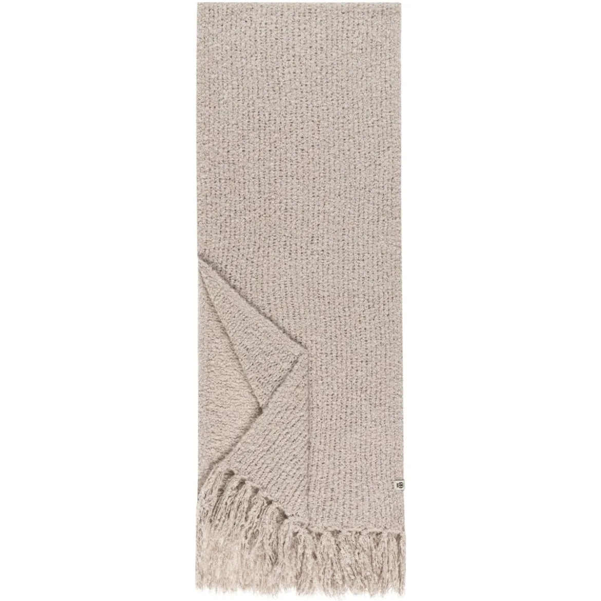 Classic Bouclé Schal 35x180 - cashmere (beige)