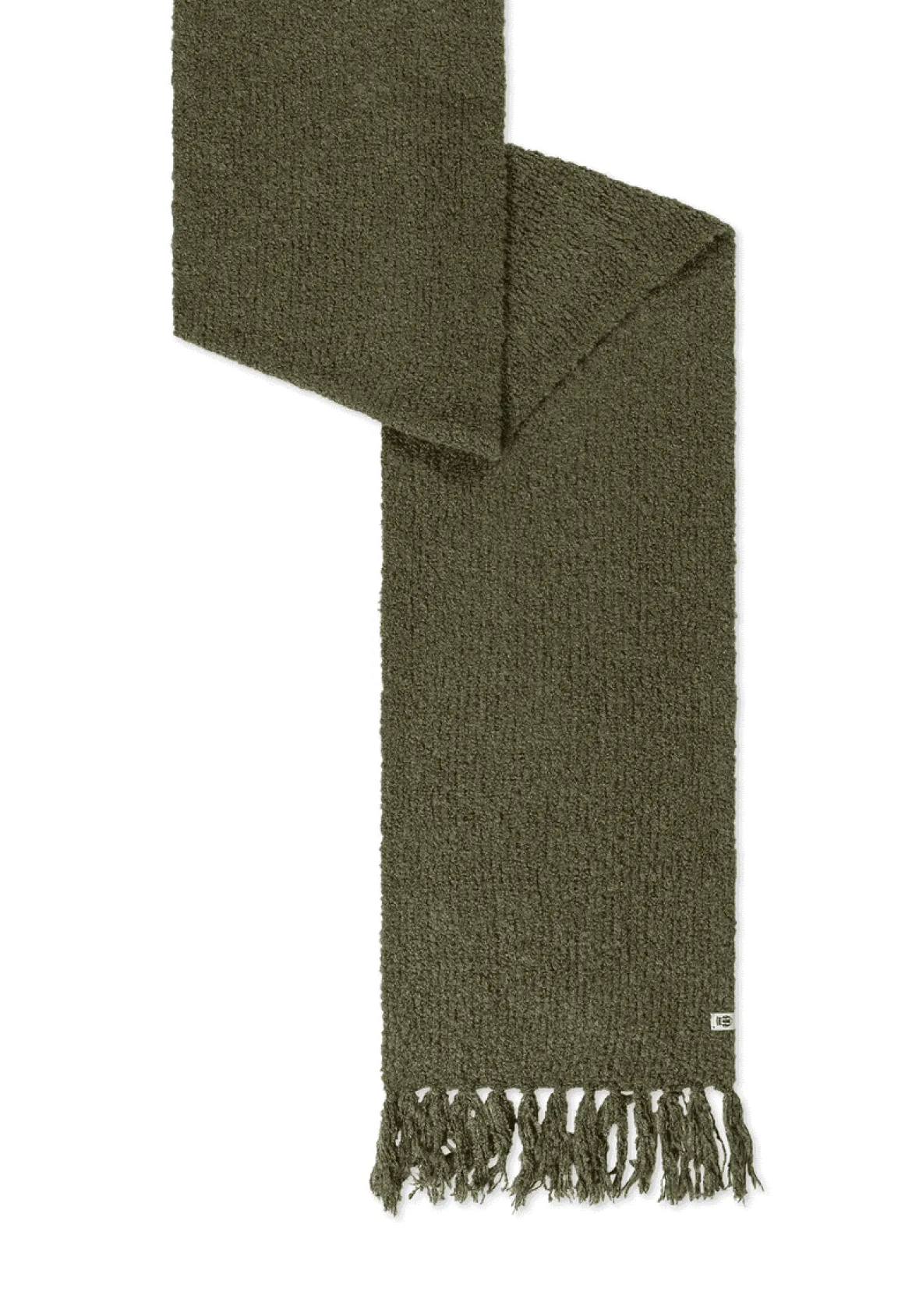Classic Bouclé Schal 35x180 - moss (grün)