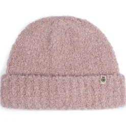Classic Bouclé Umschlagmütze - blush (rosa)