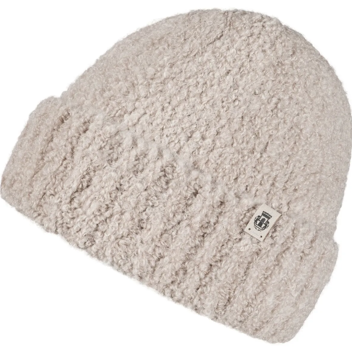 Classic Bouclé Umschlagmütze - cashmere (beige)