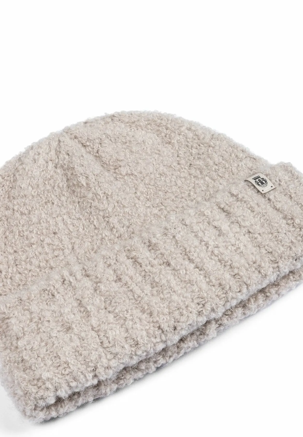 Classic Bouclé Umschlagmütze - cashmere (beige)