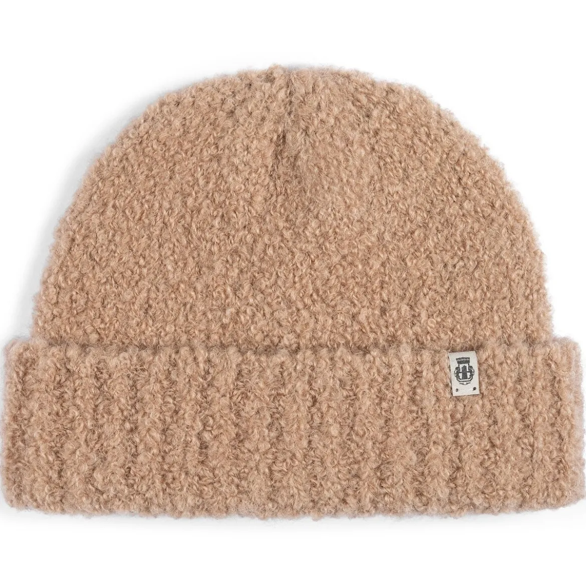 Classic Bouclé Umschlagmütze - camel (beige)