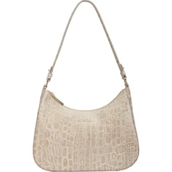 Cleo small Croco - light stone (grau)