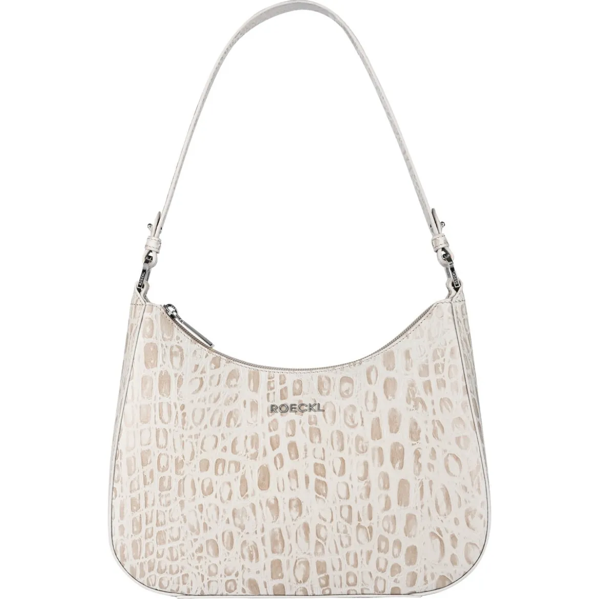 Cleo small Croco silver - desert (braun)