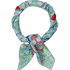 Colorblocking Ornament 140x140 - multi blue (blau)
