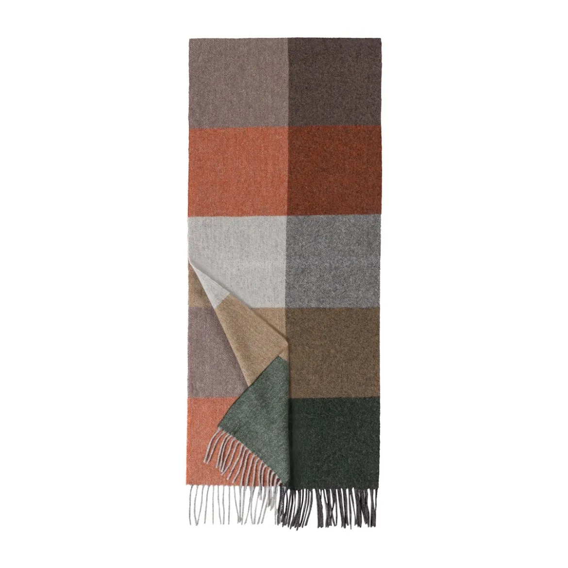 Coloured Squares Women 35x170 - multi camel (beige)