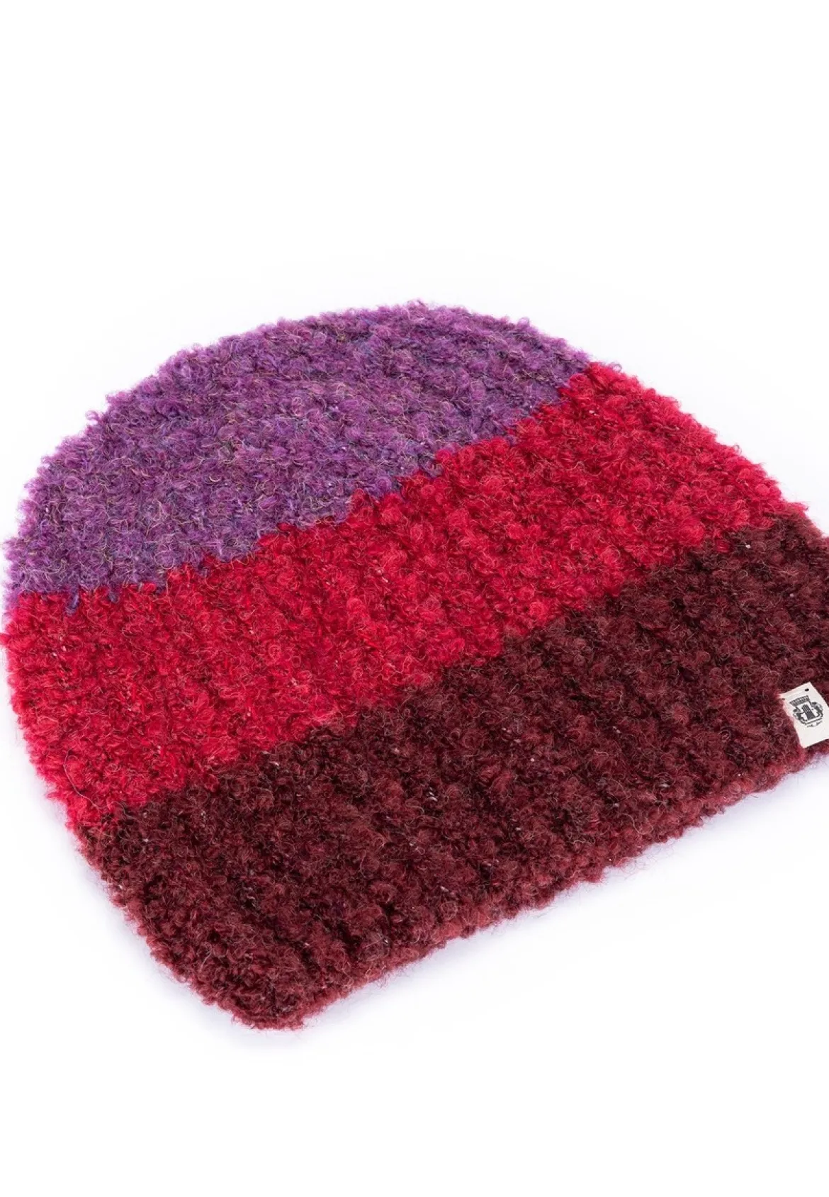 Cosy Bouclé New Mütze - multi wine (rot)