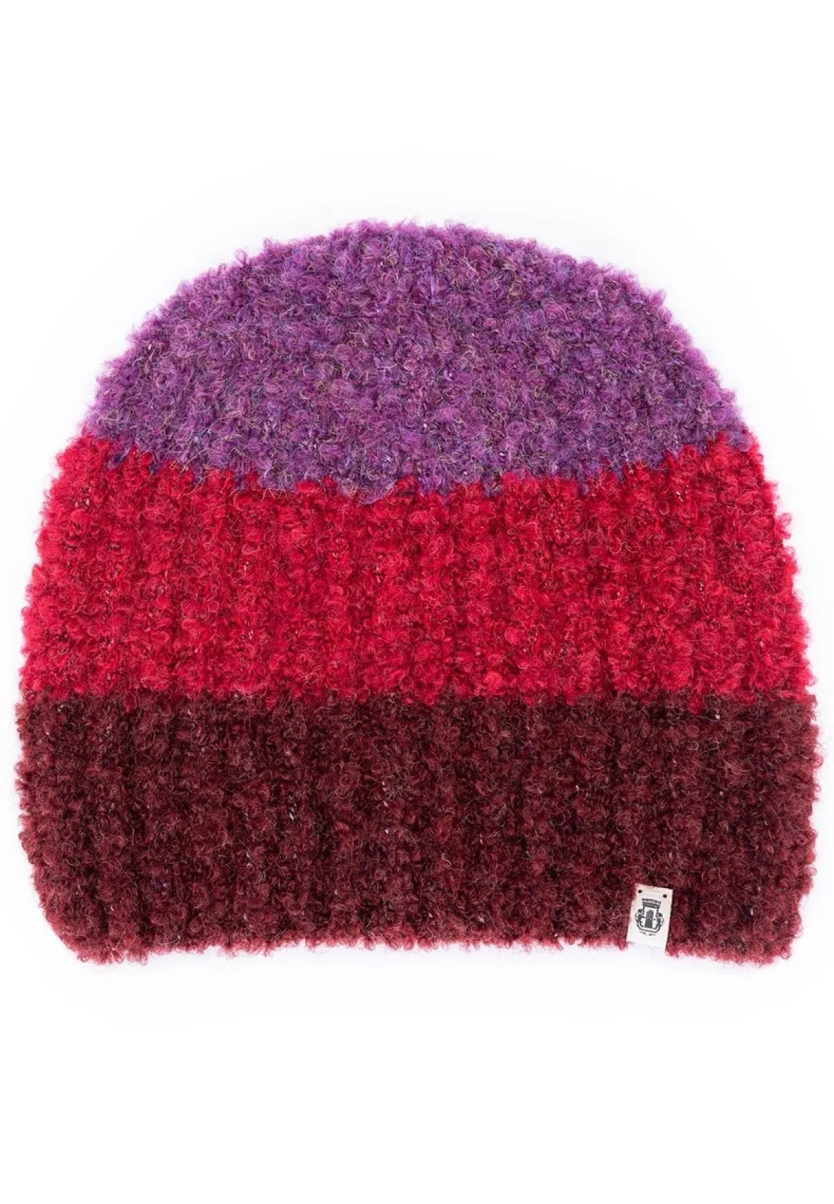 Cosy Bouclé New Mütze - multi wine (rot)