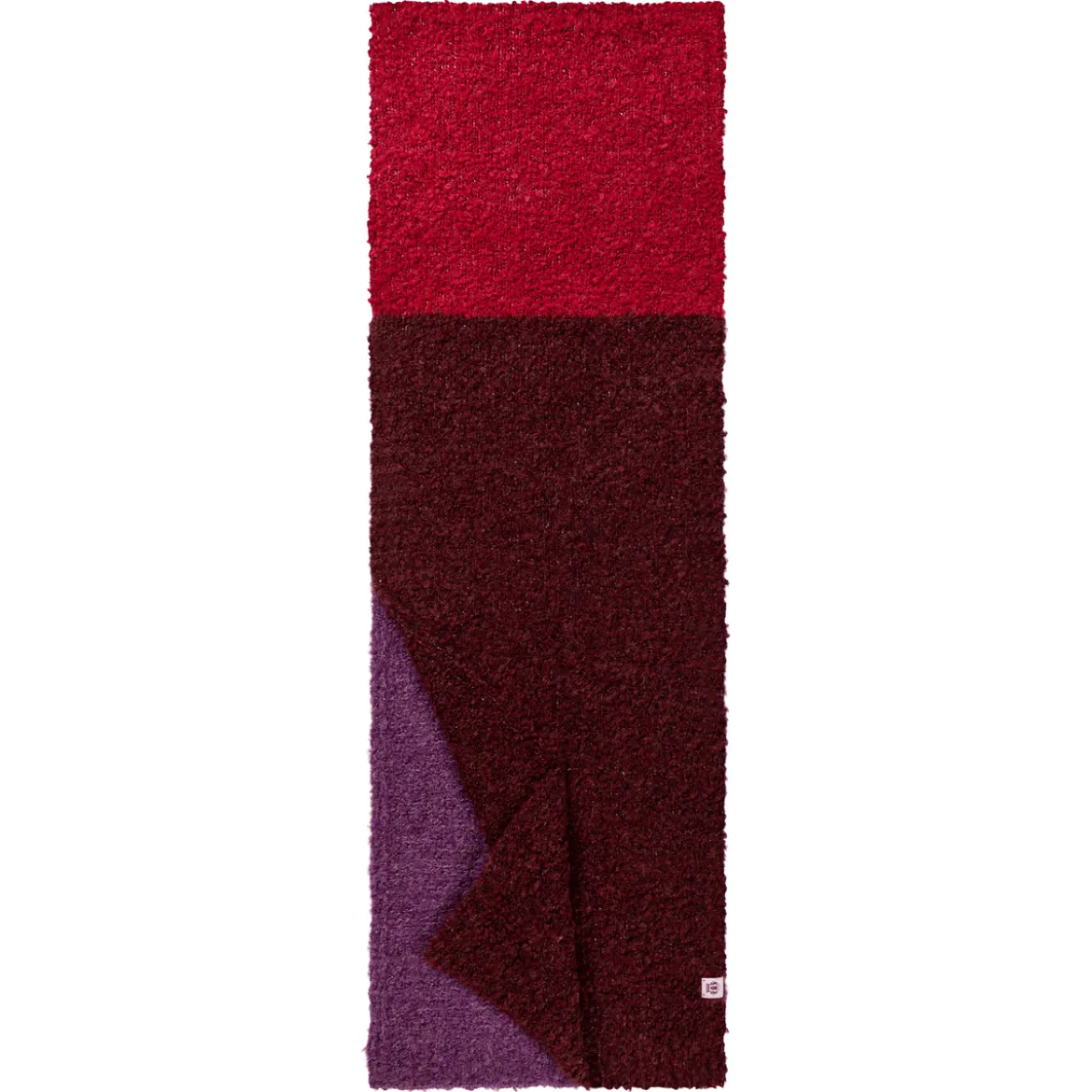 Cosy Bouclé New Schal 30x180 - multi wine (rot)