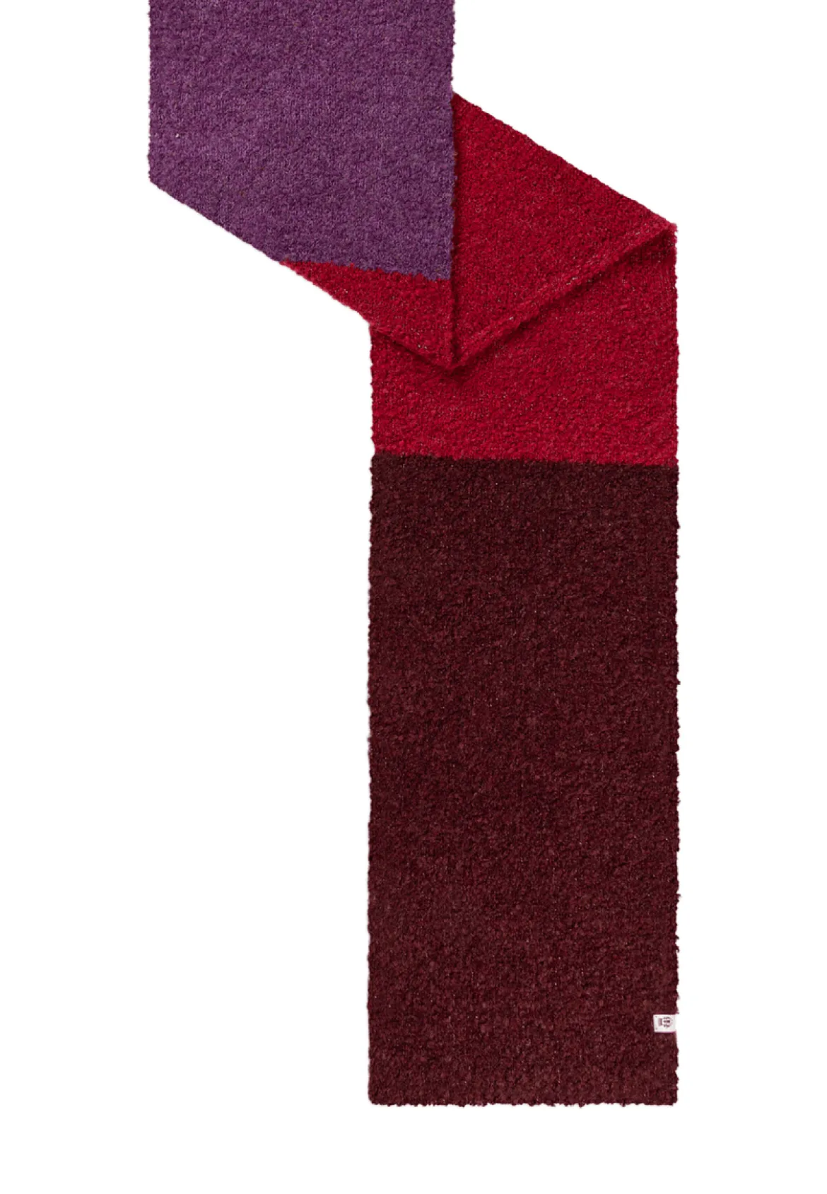 Cosy Bouclé New Schal 30x180 - multi wine (rot)