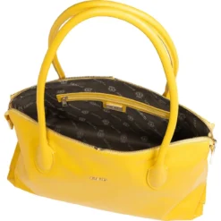 Davina patent handbag medium - yellow (gelb)