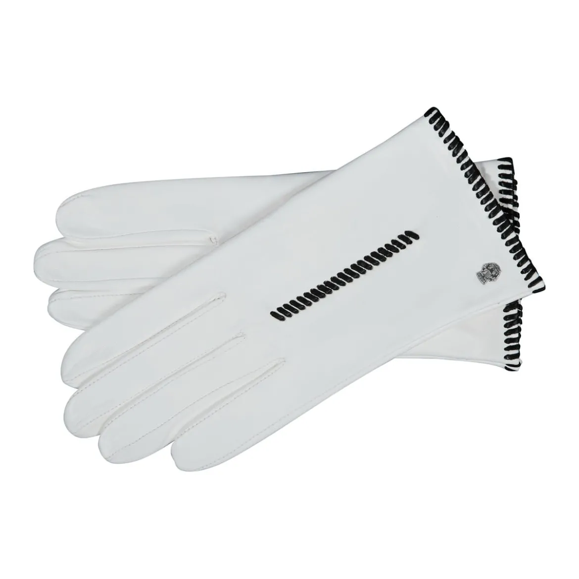 Delicate Stitches - white/black (weiss)