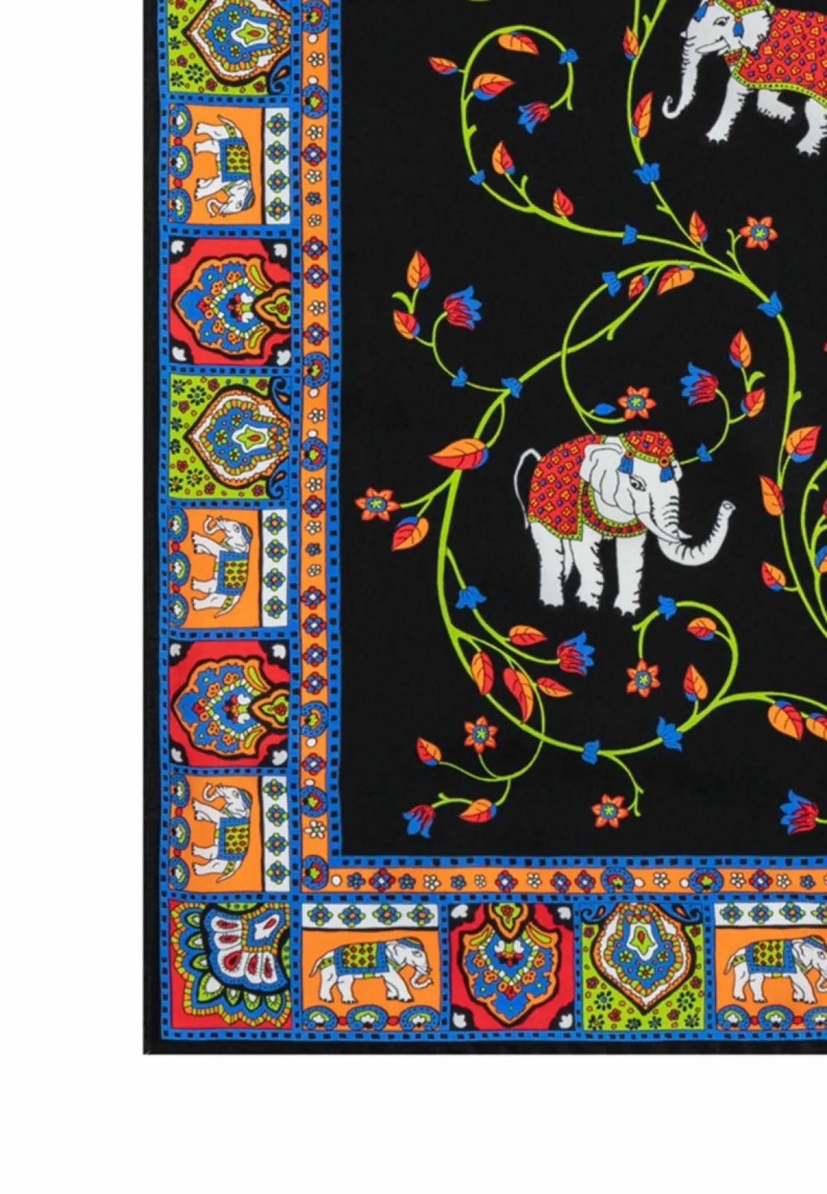 Elephant Garden 53x53 - multi black (schwarz)