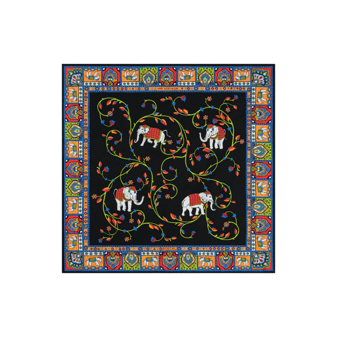 Elephant Garden 53x53 - multi black (schwarz)