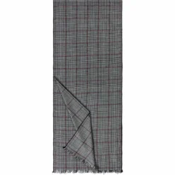 Fine Check 35x180 - black (schwarz)