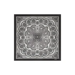 Fine Paisley 53x53 - multi silver (grau)