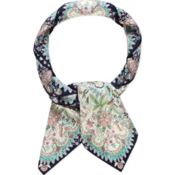 Fior di Seta 140x140 - multi navy (blau)
