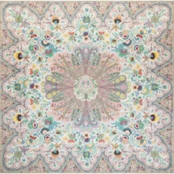 Fior di Seta 140x140 - multi pastel (beige)