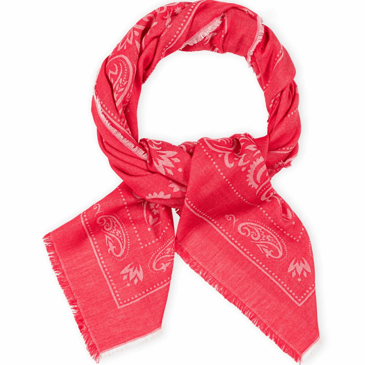 Floral Ornament 130 x 130 - poppy red (rot)