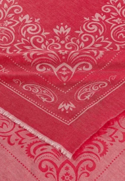 Floral Ornament 130 x 130 - poppy red (rot)